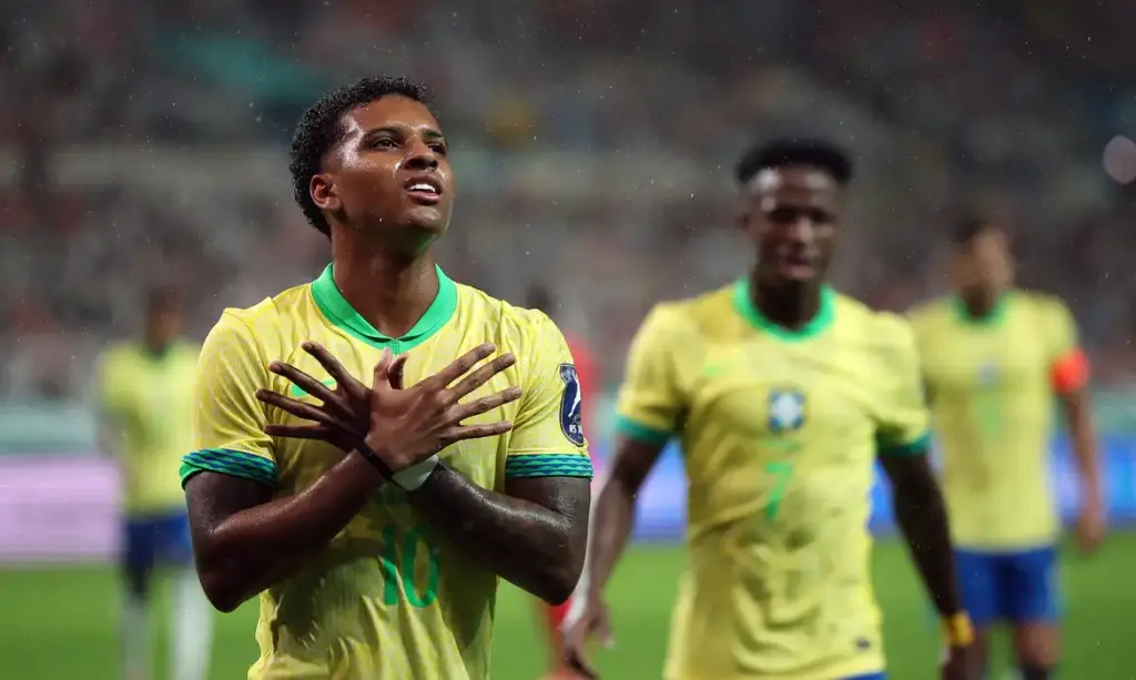 Seleção Brasileira goleia Coreia do Sul em amistoso e mostra evolução sob comando de Ancelotti Estevão