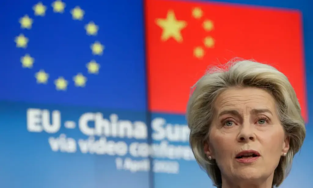 Von der Leyen pressiona por ancoragem nas relações comerciais com a China em cúpula tensa em Pequim