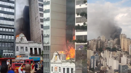 Incêndio de Grande Proporção Consome Prédio Antigo no Centro Histórico de Porto Alegre